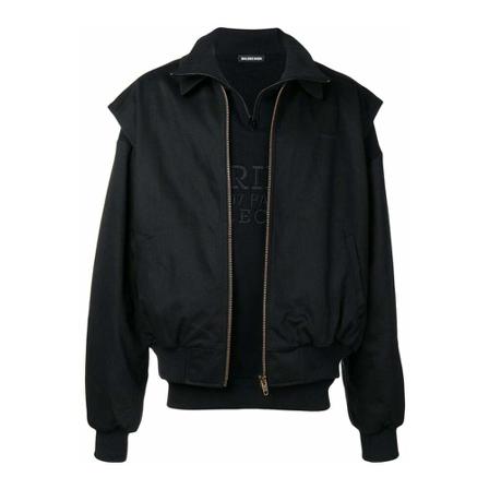 Balenciaga, Bomber Set Jacket Czarny, Mężczyzna, Rozmiar: L