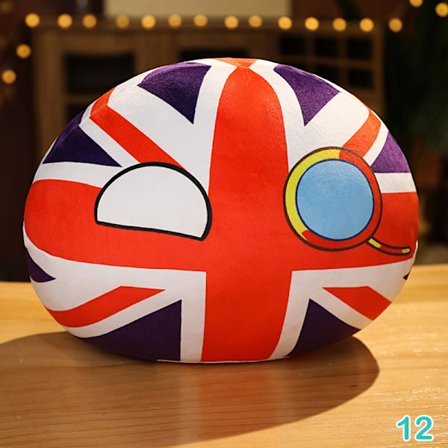 10 cm Country Ball Plyschleksak Polandball hänge Countryball