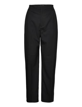 Trouser Tyra Tapered Byxa Med Raka Ben Svart Lindex