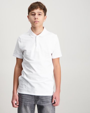 Zeke Essential Pike Hvid Poloshirts Dreng - Kids Brand Store