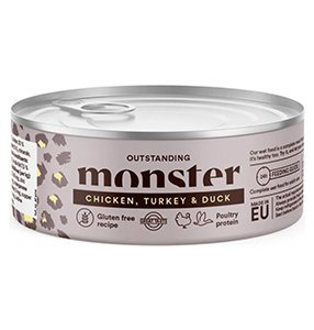 Monster Adult Cat, Chicken/Turkey/Duck, 100g dåse