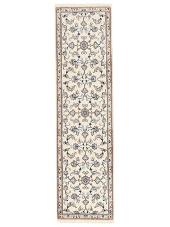 Nain Rug Hand Knotted 79X293 Runner Beige/Brown Persia