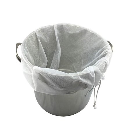 2-pack bryggpåsar extra stora återanvändbara 250 mikron finmaskiga påsar för