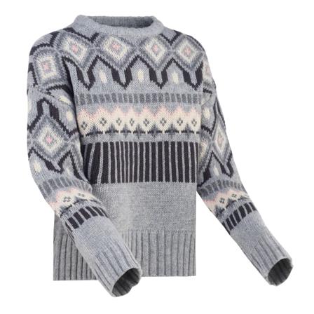 Kari Traa Women's Mølster Knit Women long-sleeved sweaters Grey L