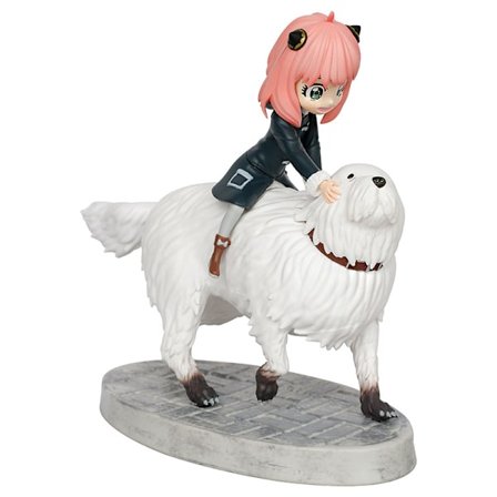 Anime Spy x Family Anya & Bond Anya Ride Dog Hånd Ornament Modell
