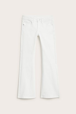 Kappahl | Bootcut jeans low waist Valkoinen 152 | Valkoinen