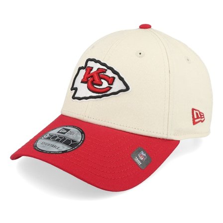 New Era - NFL Beige adjustable Czapka Z Daszkiem - Kansas City Chiefs NFL Wordmark 9FORTY Light Terracotta/Red Adjustable @ Hatstore