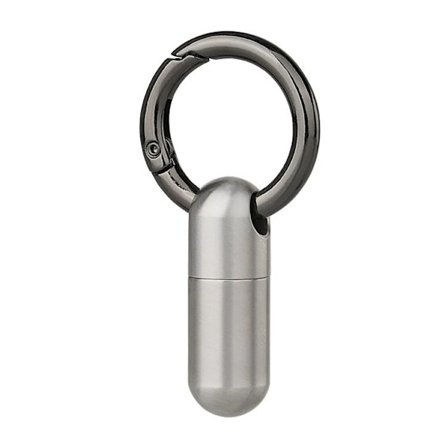 Nøgleringholder til piller, bærbar vandtæt kapselæske i rustfrit stål
