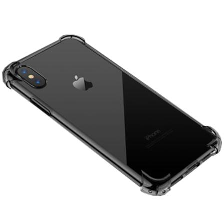 Ohut ja suojaava silikonikotelo iPhone XR:lle Gråsvart
