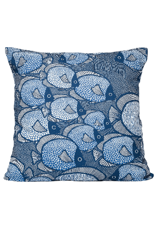 Gyllstad Kuddfodral Fiskar, 50 Cm Kuddar Blå 50x50