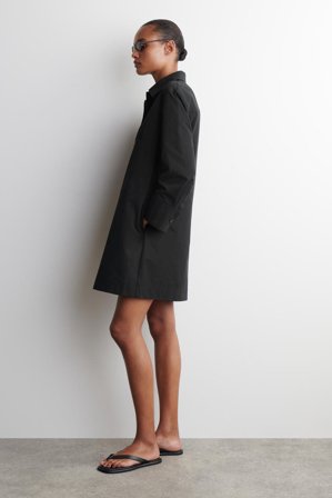 COS Femme Robe-Chemise Courte Workwear in Noir