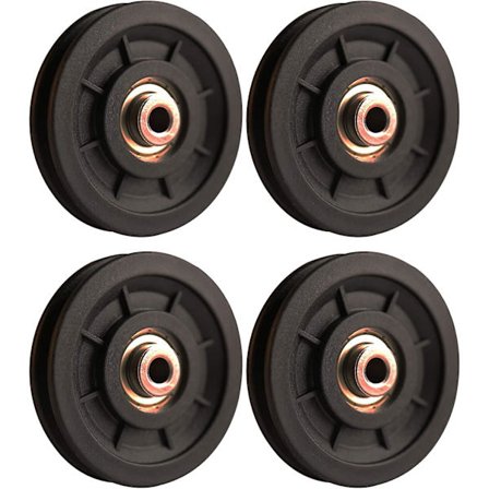 2023 Lifting Accessory,4 Pcs 110mm Bearing Nylon Pulley, Weight Lifting Pulley, Universal Wheel For Cable Machine Gym Equipment Garage Door