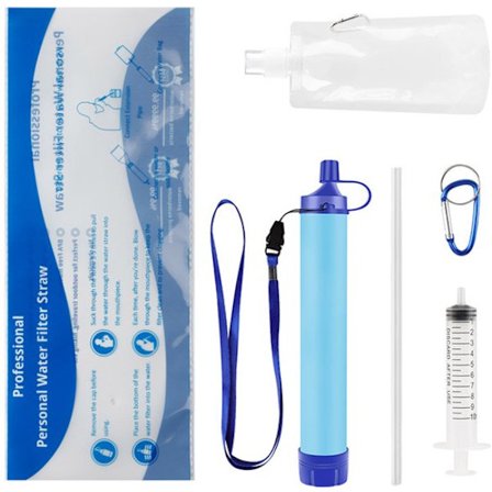 Personlig vannfilter sugerør – Lett vannrensesystem – Bærbart overlevelsesutstyr