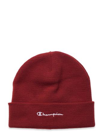 Beanie Cap Accessories Headwear Beanies Rød Champion