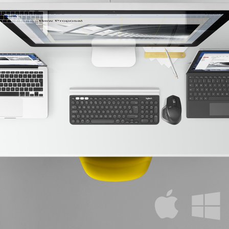 Logitech MX Master 2S - mus - Bluetooth, 2.4 GHz - grafitt