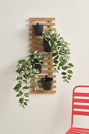 Jotex - Plantenrek Hout/zwart Hout/zwart - ROSMARY - Koop Sierpotten bij Jotex
