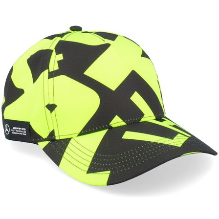 Formula One - Motor Gelb adjustable Cap - Mercedes Amg F1 24 Hamilton All Over Print Neon Yellow Adjustable @ Hatstore