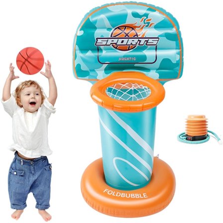 Basketboll Pool Leksaker, Uppblåsbar Basketkorg, Uppblåsbar Pool Basketboll, Vatten Basketboll Mål, Pool Basketboll Set, Simbassäng Korg för Pool