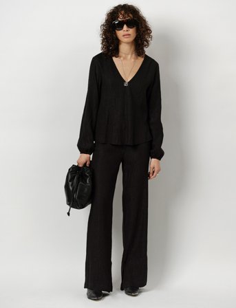 Dante6 Stardom V-Neck Top - Black - 36