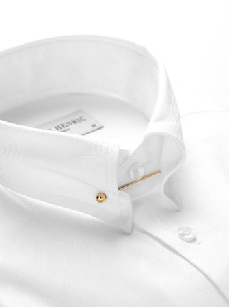 Gold Collar Pin Round