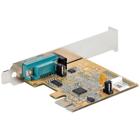 StarTech PCI Express Serial Card, PCIe to RS232 (DB9) Serial Interface Card, PC Serial Card with 16C1050 UART, Standard or Low Profile Brackets, COM