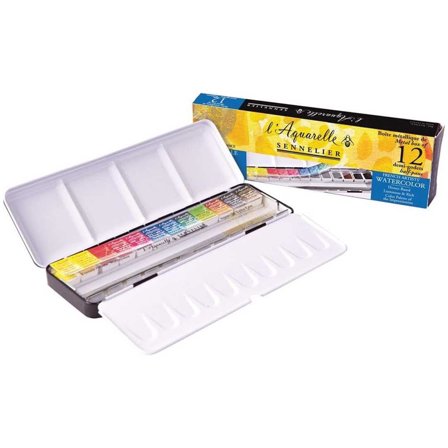 l'Aquarelle Watercolour 12 half pans