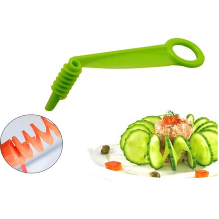 Manuaalinen spiraalileikkuri muovinen leikkuri perunalle, porkkanalle, kurkulle