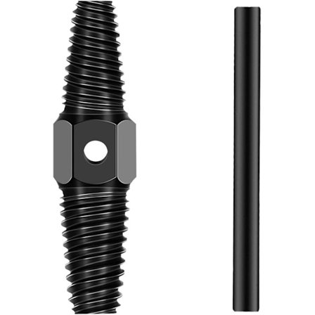 Ødelagt Bolt Skrueuttrekker Skadet Skruefjerner Dobbelthodet Skruefjernerverktøy for 1/2 Tomme + 3/4 Tomme Rør med Stor Diameter Skadede Skruer (Svart