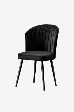 Hanah Home - Sæt med stole (2 stk.) - Rubi - Sort - Stole - Fra Homeroom