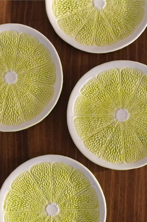 Jotex - Tallerken Med 4-pakning Grønn farge - THYRA - Kjøp Tallerkener hos Jotex