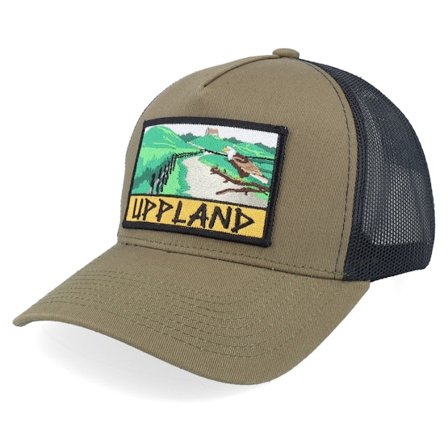 Wild Spirit - Grün trucker Cap - Swedish Uppland Landscape Olive/Black A-frame Trucker @ Hatstore