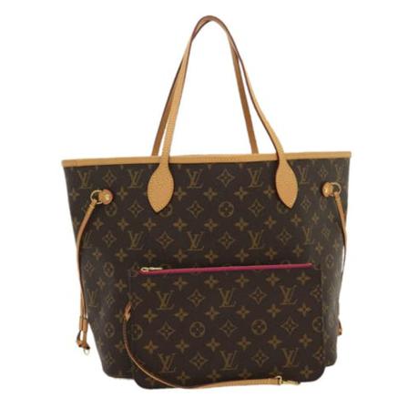 Louis Vuitton Vintage, Pre-owned Neverfull MM Monogram Bag Bruin, Dames, Maat:ONE Size
