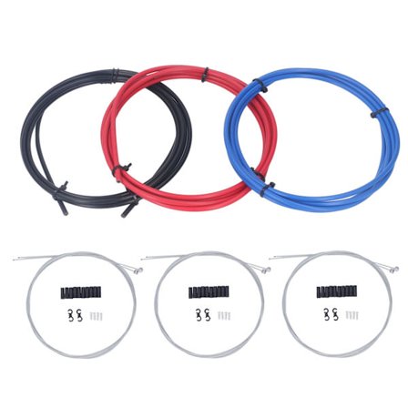 X CANSUN 3st Cykelbromsvajerhölje Kit Cykelbromsvajer Kit för Mountainbike 3 Färger