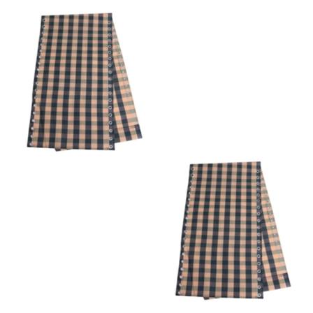 1/2 vilstol Ersättningstyg Vattentätt Ersättningstyg Green Plaid 160x43cm 2Set
