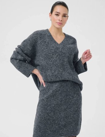 Kaffe Katrudy Pullover - Grey - XL