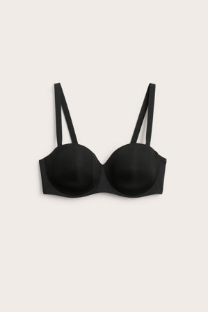 Kappahl | Mikrokangasta olevat balconette-rintaliivit Musta 95E | Musta