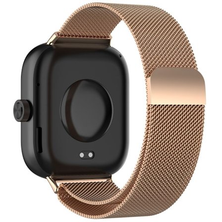 Xiaomi Redmi Watch 4 / Smart Band 8 Pro Milanese handledsrem i rostfritt stål - Roséguld