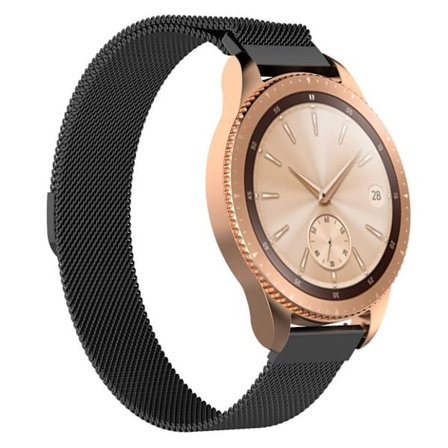 Samsung Galaxy Watch (42mm) lyxigt milanesiskt klockarmband - Svart