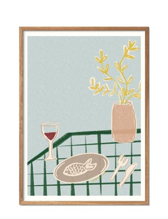 Poster & Frame Engberg Studio - Pastel Evenings - Multi/patterned - 70X100CM