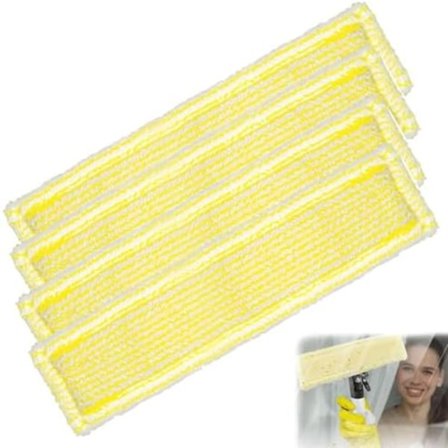 4 stk Mikrofiber Bonnett Tilbehør til Kärcher Vindusvasker WV 2/WV5