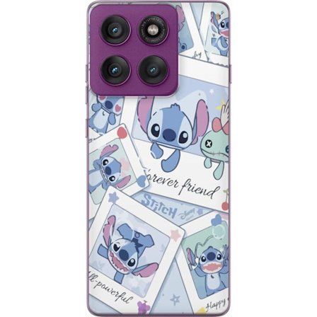 Yhteensopiva Puhelinkuori Motorola Edge 60 Pro Unelmoivat pilvet vaaleanpunaisina, lila ja sinisen sävyissä, kimaltelevine tähtineen ja pehmeän satuma