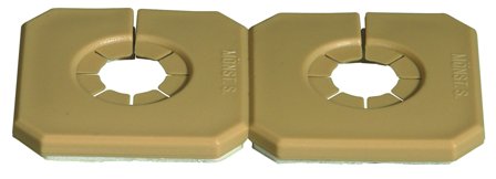 Purus Duo-Täck Peitelevy kahdelle putkelle, jaettava, ruskea Putkelle du 18-34 mm, Asennus