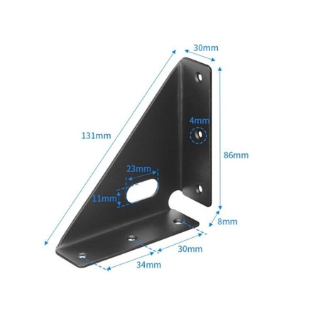 Rettvinklet hjørne Hjørnebraketter FARGE 2 FARGE 2
