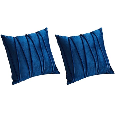 IC 2-delad set Dekorativ Fluffy Hold Örngott Soffa Feature Soffa marinblå