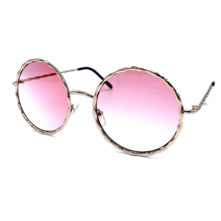 Wavy runde solbriller Rosa