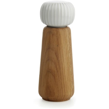 Kähler Hammershøi Salt-/Peberkværn 18,5 cm, hvid | KitchenOne