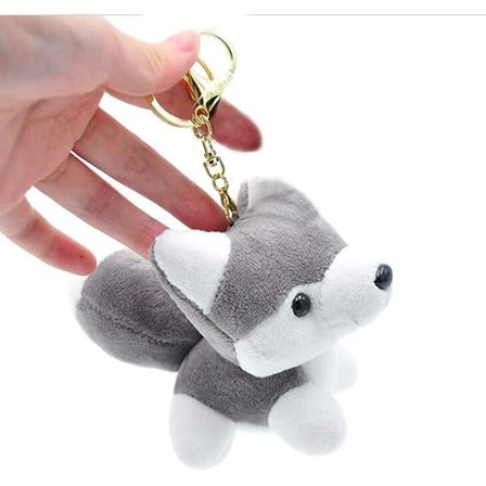 Plys Husky Plysdyr Hund Nøgleringe Legetøj Hvalp Ornamenter Pe