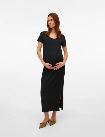 Mamalicious Mleva Ss Jrs Al Dress Noos - Black - XS