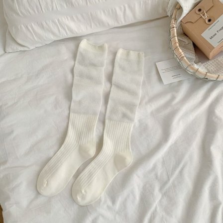Benfria ihåliga strumpor Tunna strumpor VIT