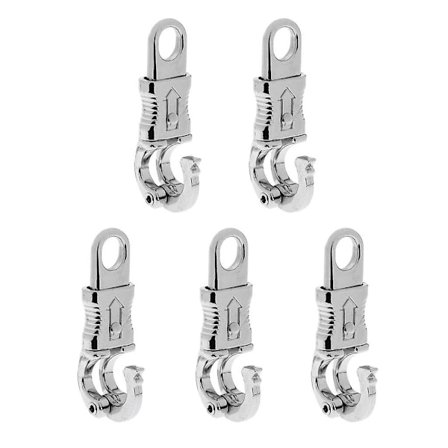 5 stk. Premium Kvalitet 100mm Legering Heste Panikkrog Hurtigudløser Clip